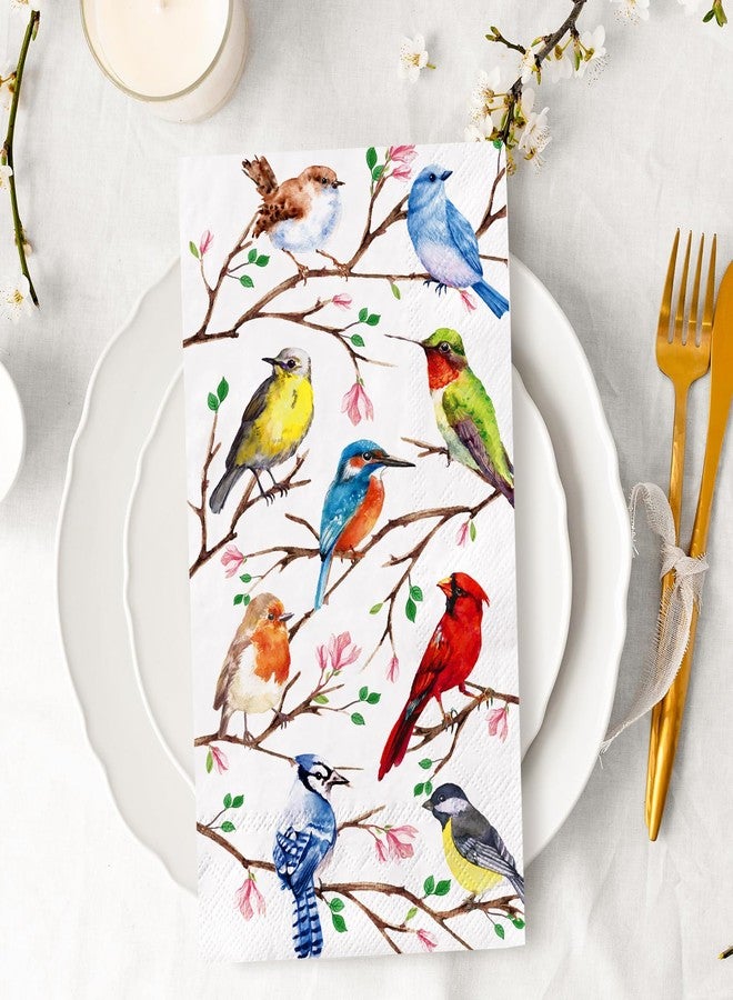 JarThenaAMCS مناديل ضيوف JarThenaAMCS، 100 قطعة، مناديل ورقية ملونة للاستخدام مرة واحدة، بتصميم كلاسيكي، مناسبة لحفلات أعياد الميلاد وحفلات استقبال المولود الجديد، ولوازم المائدة. - Image 3